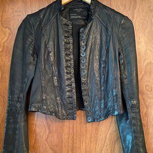 All Saints Leather Jacket (black)